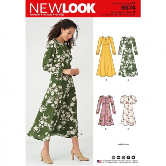 New Look Paper Sewing Pattern 6574