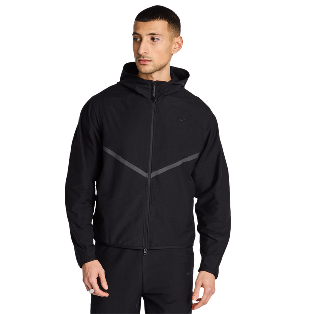 Nike Tech Men Hoodies - Black - Size XS - Poly Woven