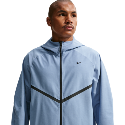 Nike Tech Men Hoodies - Blue - Size XS - Poly Woven