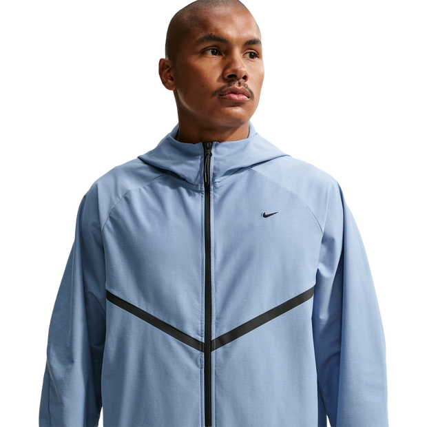Nike Tech Men Hoodies - Blue - Size XS - Poly Woven