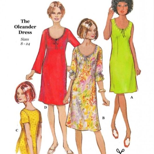 Now and Then Patterns Paper Sewing Pattern The Oleander Dress