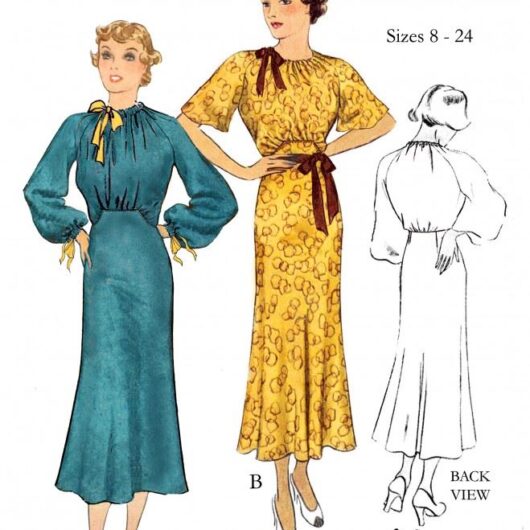Now and Then Patterns Paper Sewing Pattern The Viola Dress