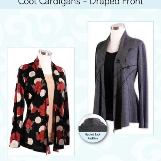 Pamelas Patterns Paper Sewing Pattern Draped Front Cool Cardigans