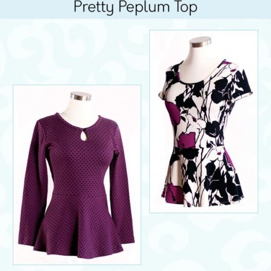 Pamelas Patterns Paper Sewing Pattern Pretty Peplum Top
