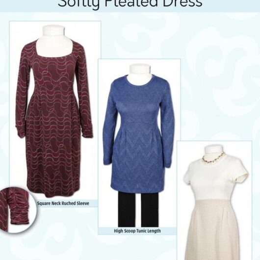 Pamelas Patterns Paper Sewing Pattern Softly Pleated Dress