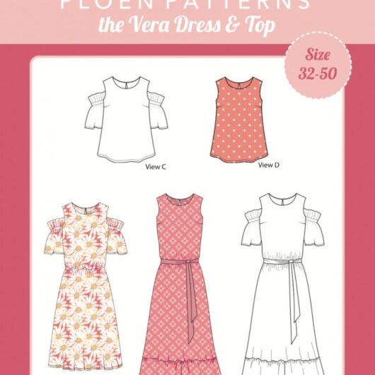 Ploen Patterns Paper Sewing Pattern Vera Top & Dress