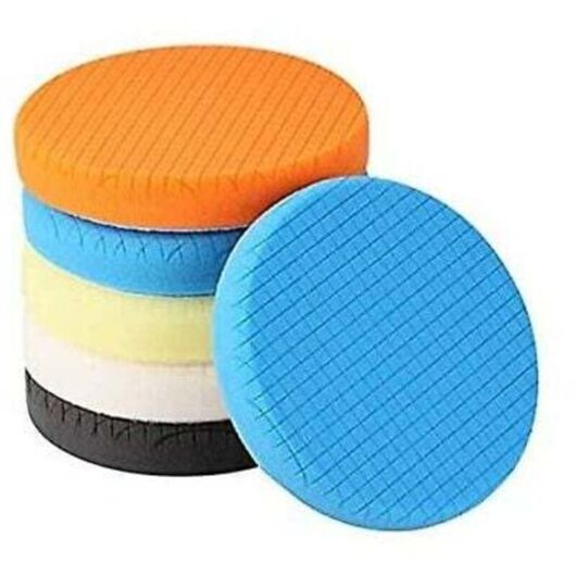 Polishing Pad, 5 Pieces 150mm/6 Inch Polishing Sponge Car Polishing Kit Polisher Pad/for RO/DA Dual Action Polisher