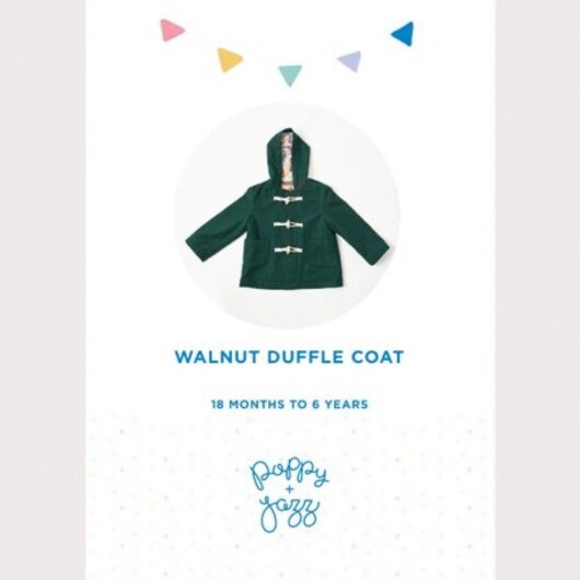 Poppy and Jazz Paper Sewing Pattern Walnut Duffle Coat