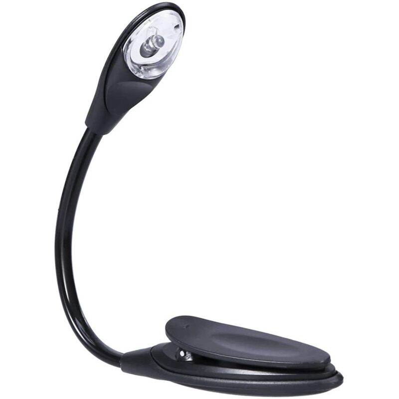 Portable and practical reading lamp for travel, mini LED clip-on reading lamp.