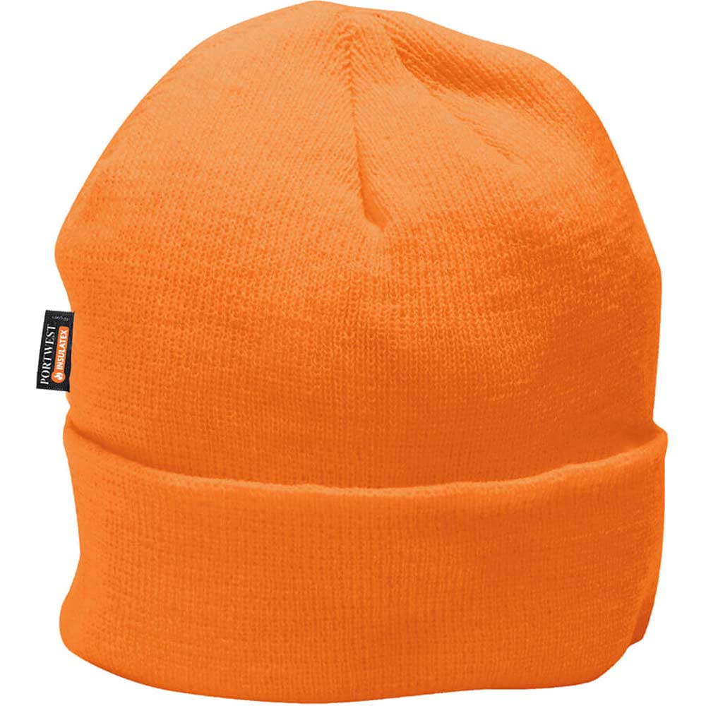 Portwest Insulatex Lined Knit Hat Orange One Size