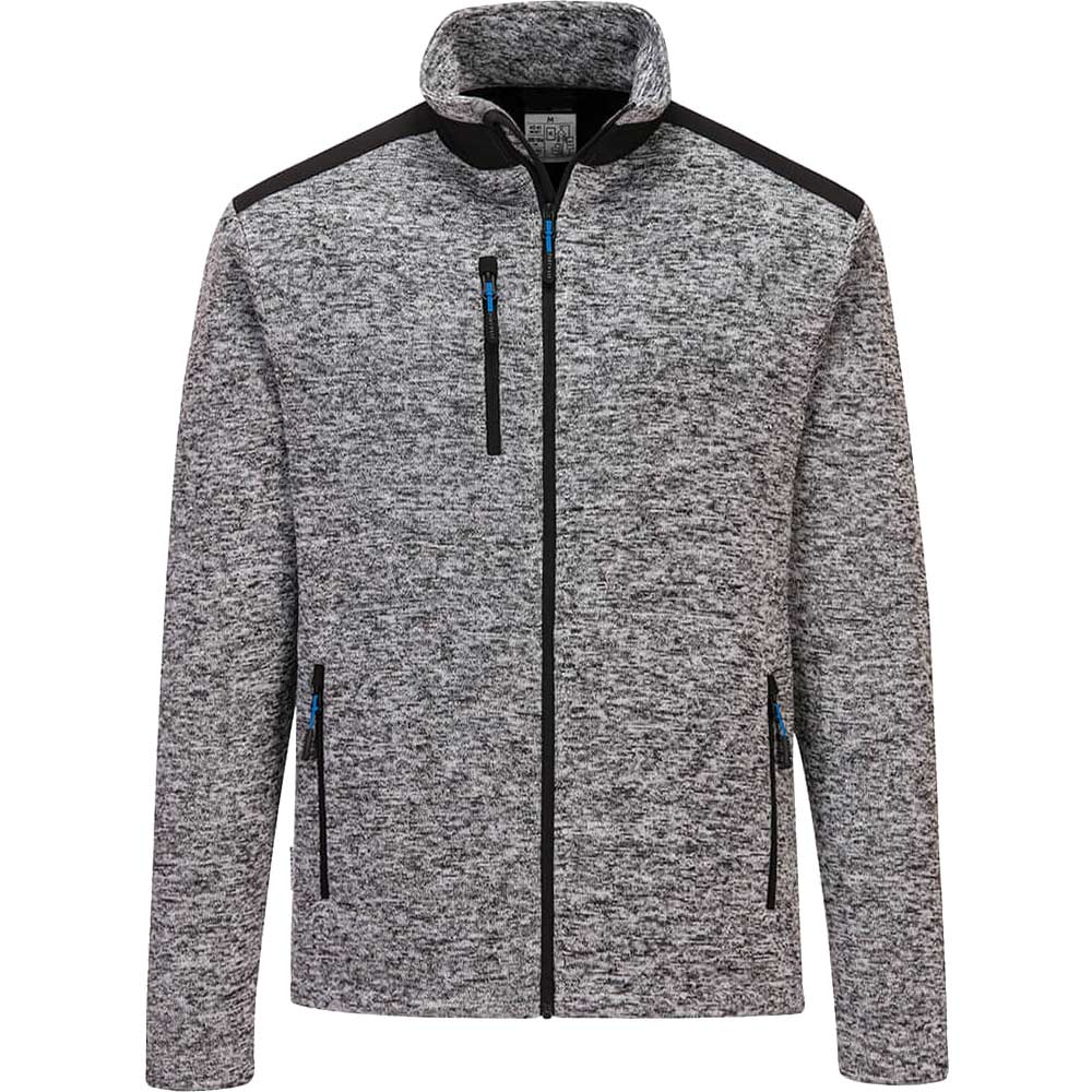 Portwest KX3 Mens Performance Fleece Jacket Platinum Grey 2XL