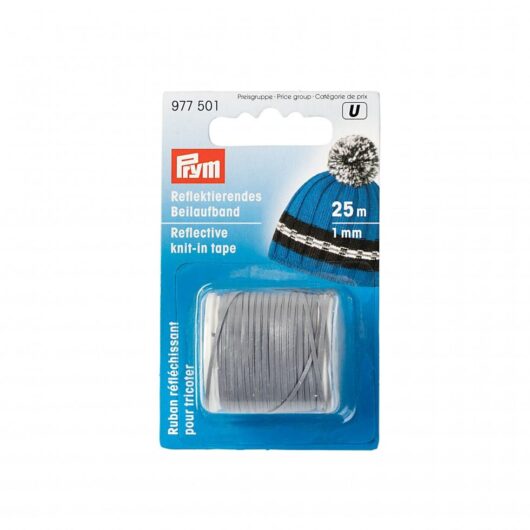 Prym Fine Reflective Tape Silver