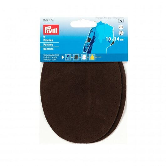 Prym Imitation Suede Elbow Patches Brown