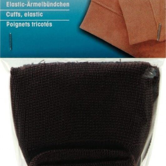 Prym Knitted Cuff Ribbing Brown
