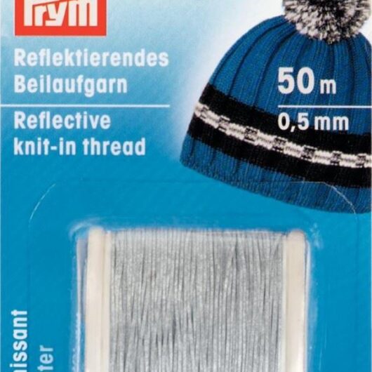 Prym Reflective Fine Elastic Silver