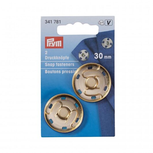 Prym Sew On Metal Snap Fasteners Rose Gold