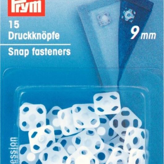 Prym Sew On Plastic Snap Fasteners White