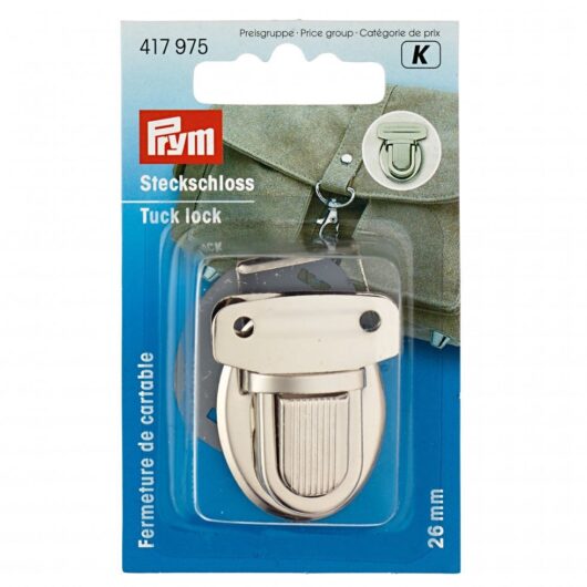 Prym Tuck Lock Bag Fastener Silver