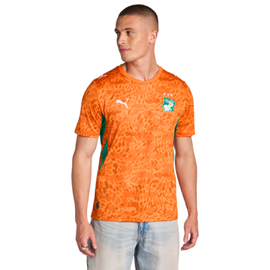 Puma Ivory Coast Men Jerseys/Replicas - Orange - Size S - Poly Jersey