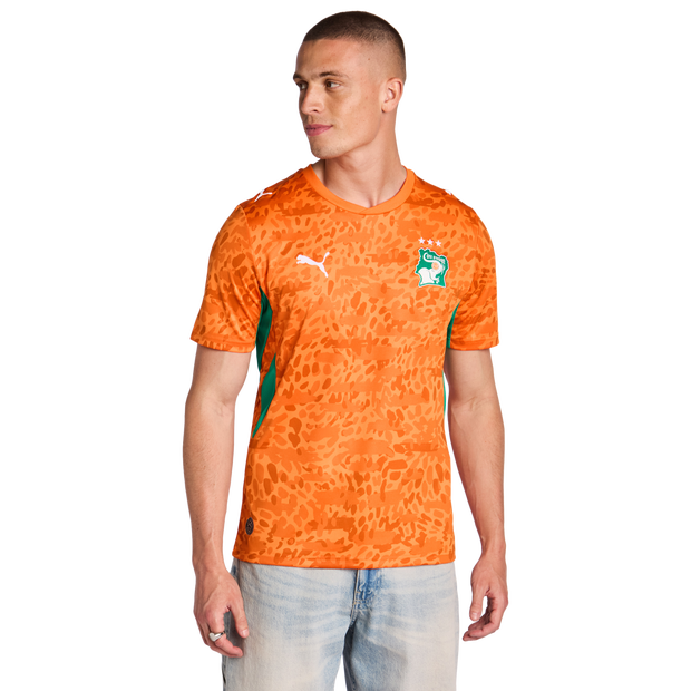 Puma Ivory Coast Men Jerseys/Replicas - Orange - Size S - Poly Jersey