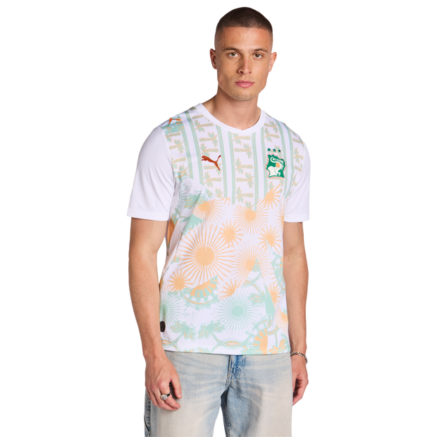 Puma Ivory Coast Men Jerseys/Replicas - White - Size S - Poly Jersey