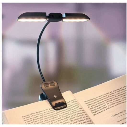 Reading Lamp, 14 LEDs Rechargeable Clip-on Book Light, 3 Brightness Modes x 3 Colors (White/Warm/Warm White), Reading Lamp for Reading in Bed