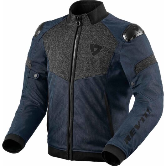 Rev It Action H2O Motorcycle Jacket XL Black Dark Blue