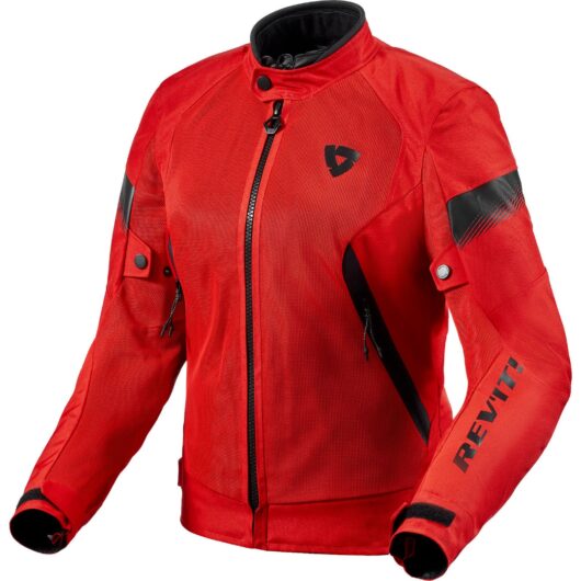Rev It Control Air H2O Ladies Motorcycle Jacket 42 Red Black (UK 14)