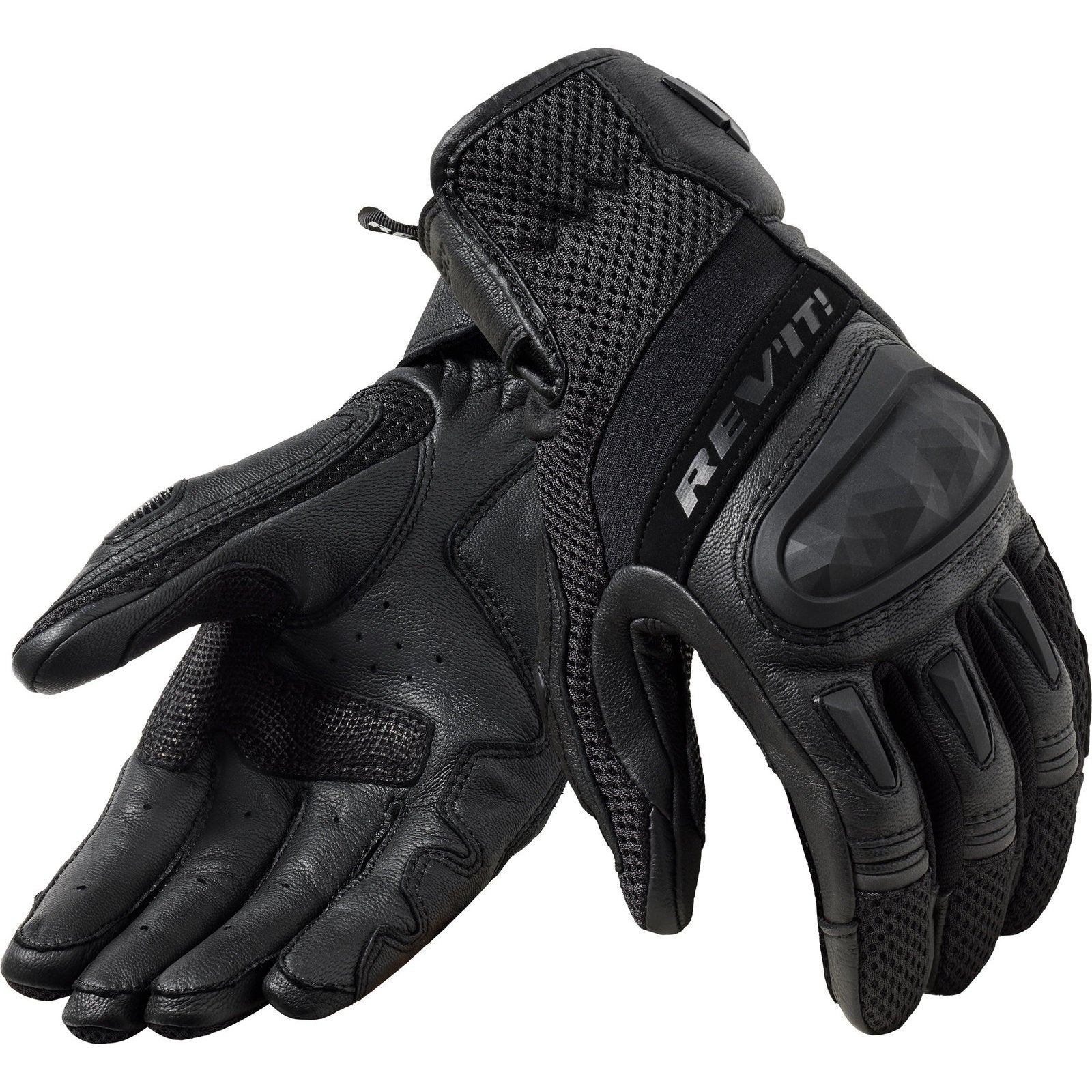 Rev It Dirt 4 Ladies Leather Motorcycle Gloves M Black
