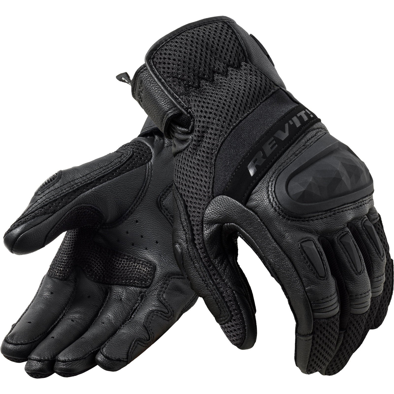 Rev It Dirt 4 Leather Motorcycle Gloves 4XL Black