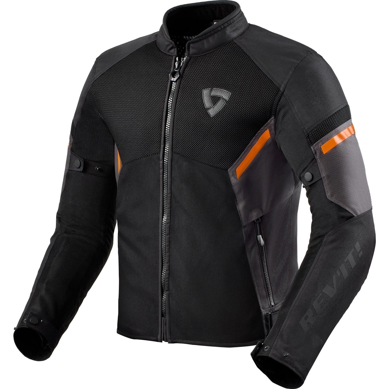 Rev It GT-R Air 3 Motorcycle Jacket L Black Neon Orange