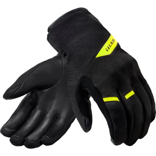 Rev It Grafton H2O Motorcycle Gloves XXL Black Neon Yellow