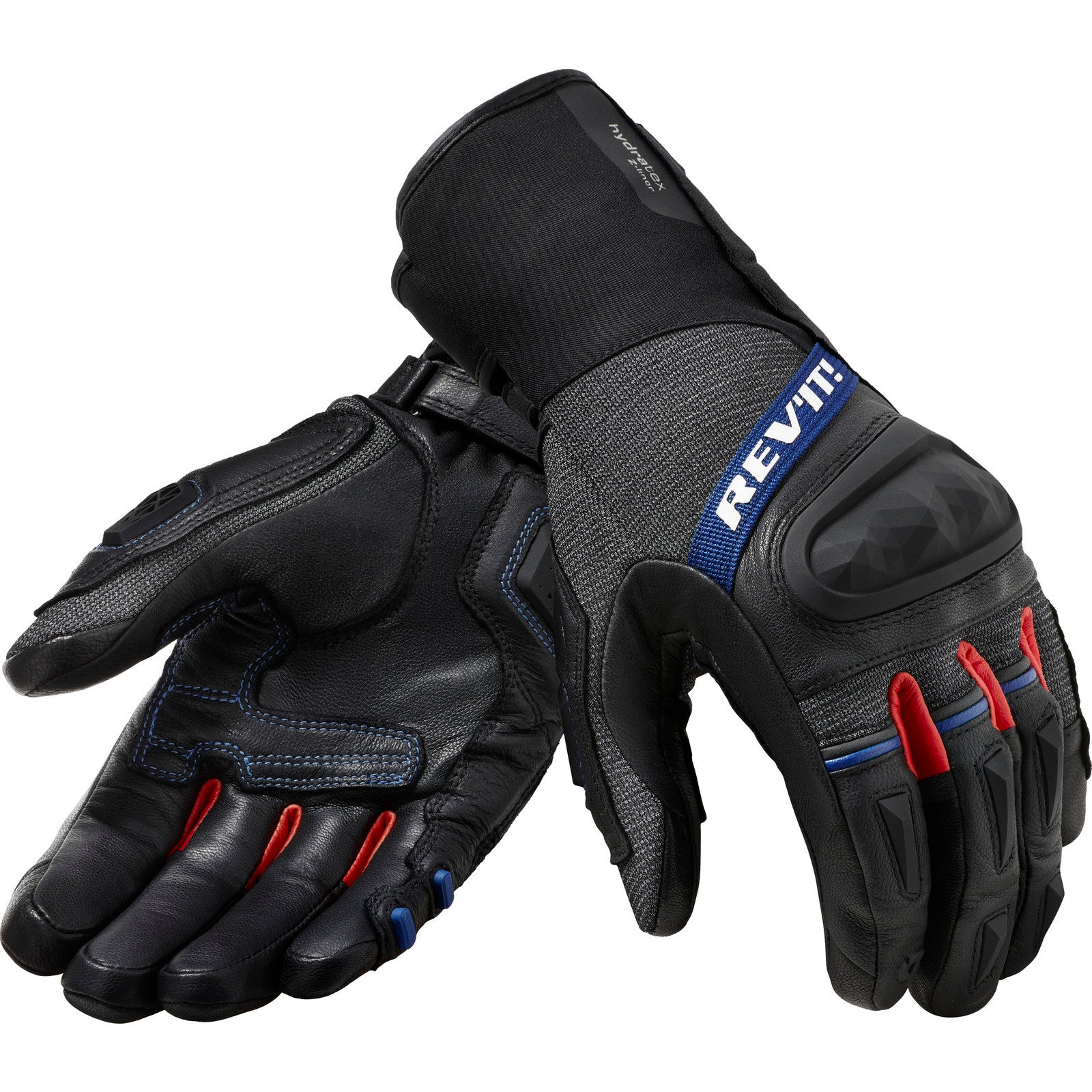 Rev It Sand 4 H2O Leather Gloves Large Black Red