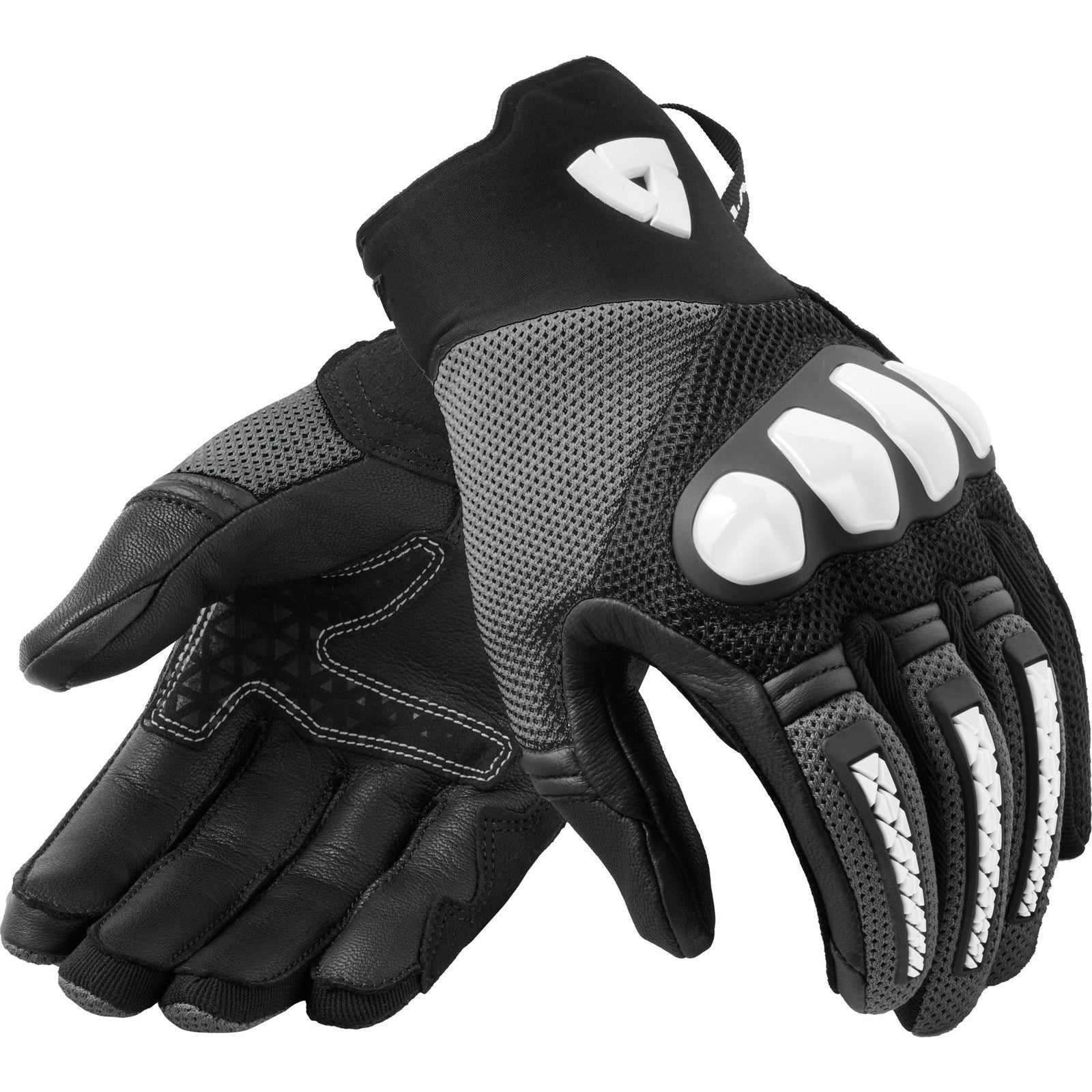 Rev It Speedart Air Motorcycle Gloves XL Black White