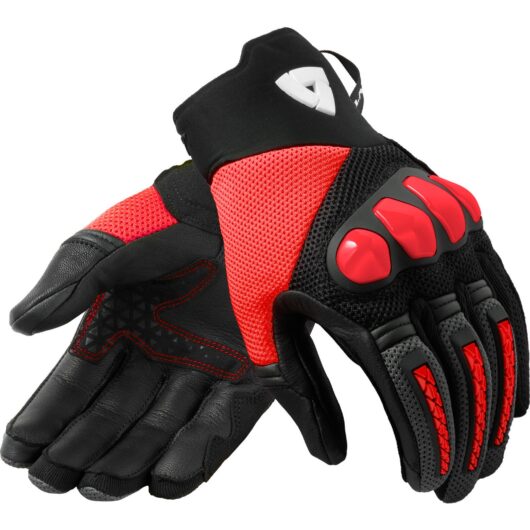 Rev It Speedart Air Motorcycle Gloves XXL Black Neon Red