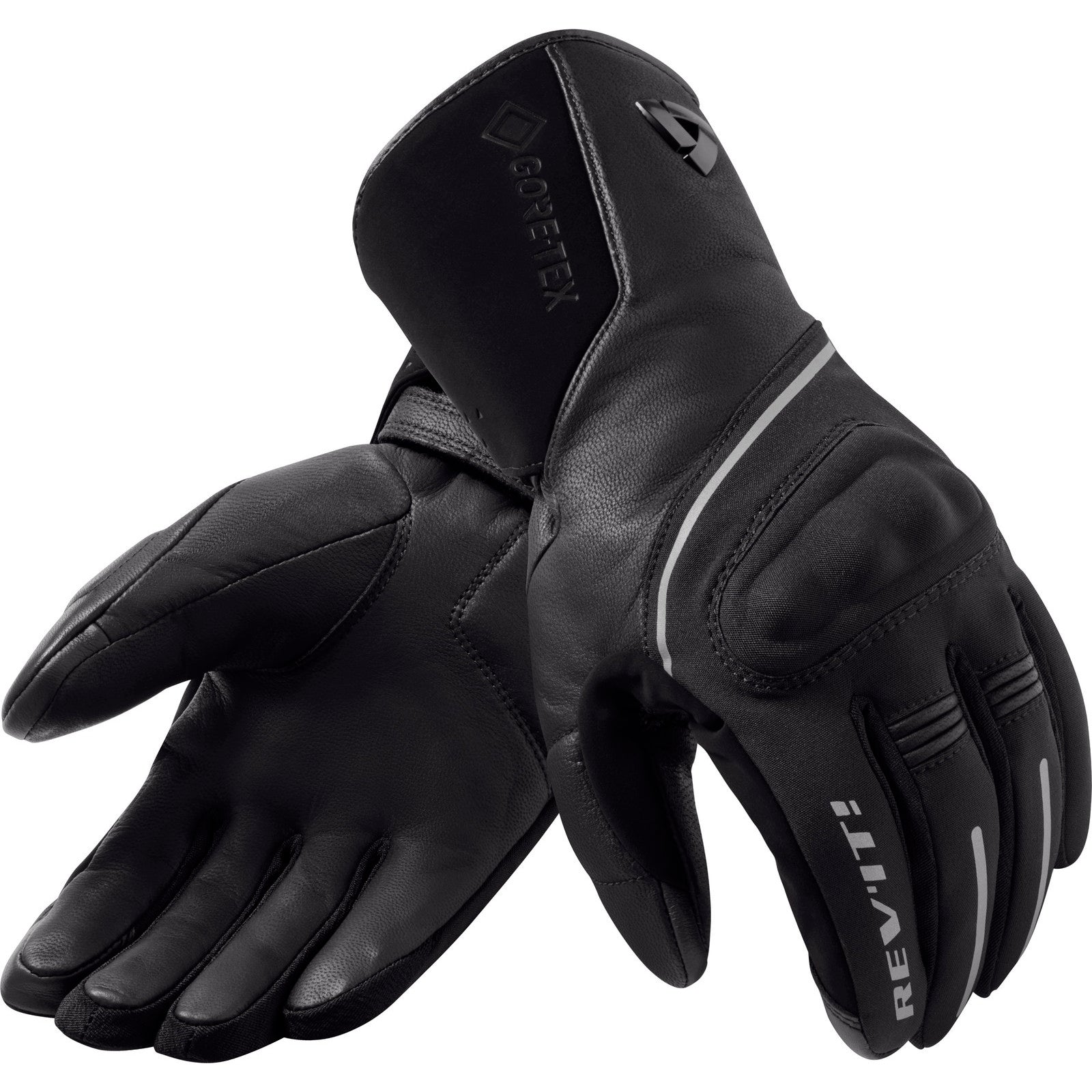 Rev It Stratos 3 Gore-Tex Ladies Leather Motorcycle Gloves L Black