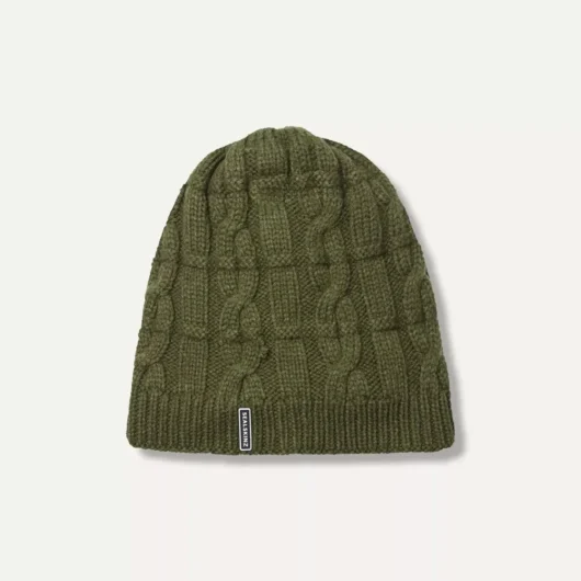 SealSkinz Blakeney Waterproof Cold Weather Cable Knit Beanie Hat Olive