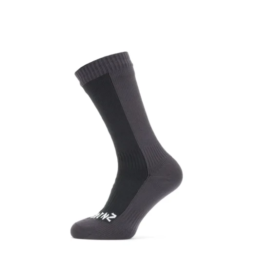 SealSkinz Starston Waterproof Cold Weather Mid Length Sock Black/Grey