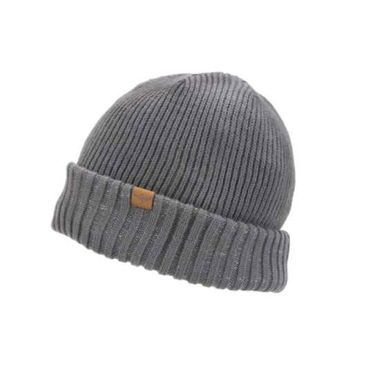 SealSkinz Waterproof Cold Weather Roll Cuff Beanie Grey