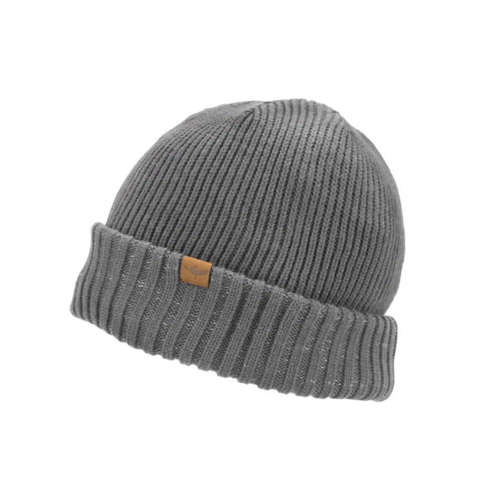 SealSkinz Waterproof Cold Weather Roll Cuff Beanie Grey