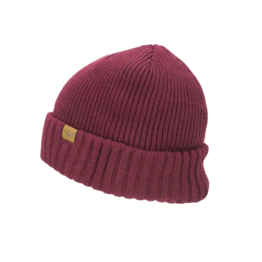 SealSkinz Waterproof Cold Weather Roll Cuff Beanie Red