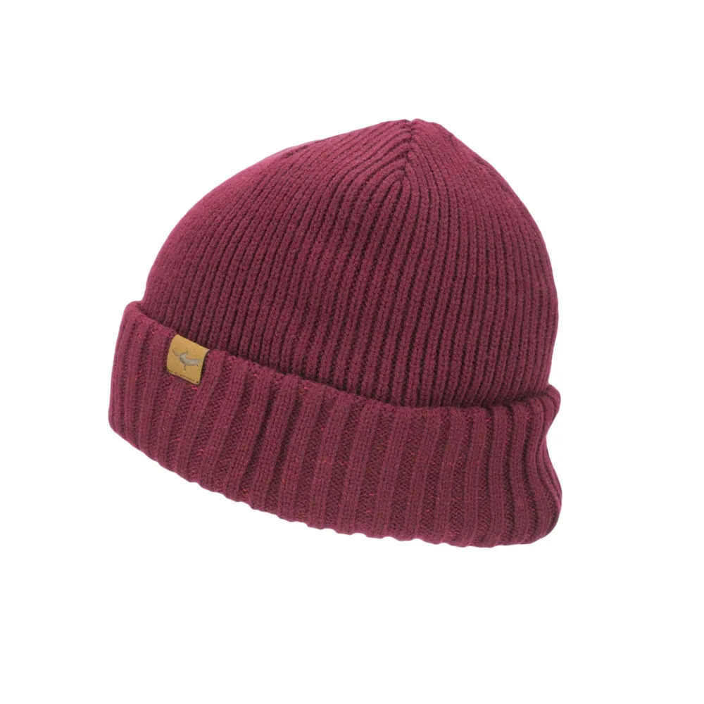 SealSkinz Waterproof Cold Weather Roll Cuff Beanie Red