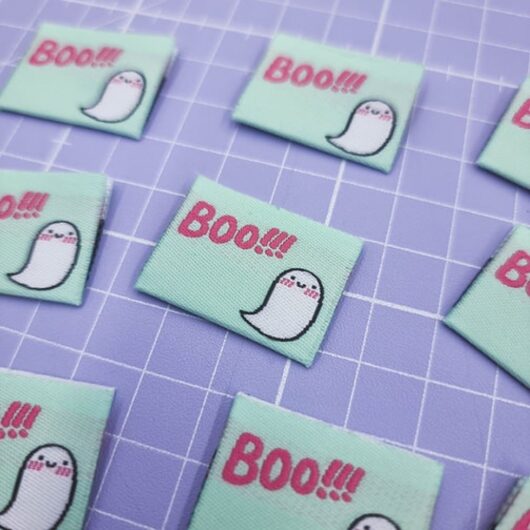 Sew Anonymous Boo Halloween Woven Labels