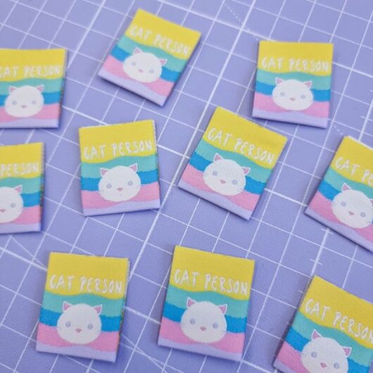 Sew Anonymous Cat Person Woven Labels