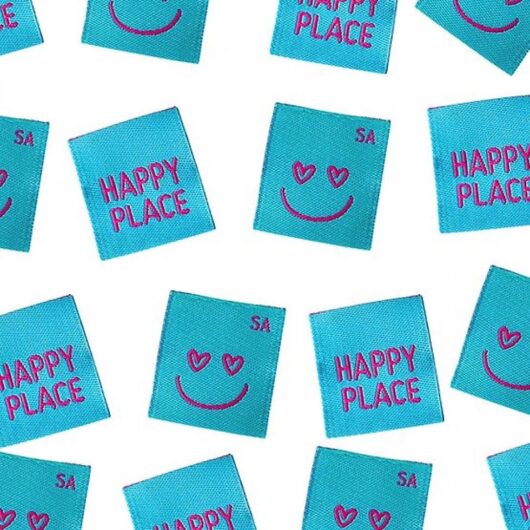 Sew Anonymous Happy Place Woven Labels
