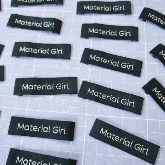 Sew Anonymous Material Girl Metallic Woven Labels