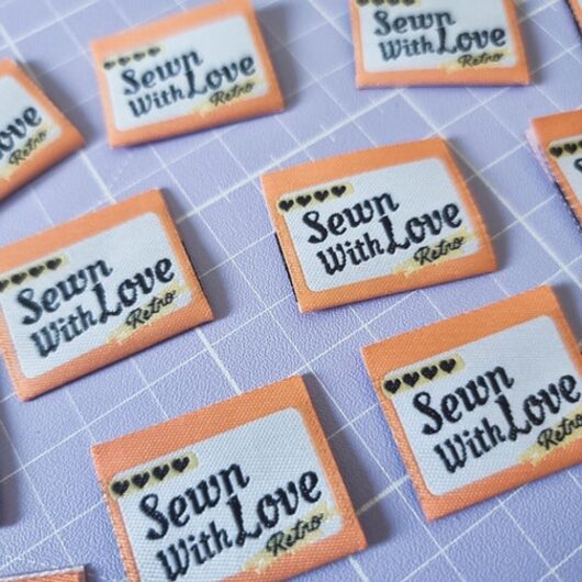 Sew Anonymous Sewn With Love Retro Woven Labels