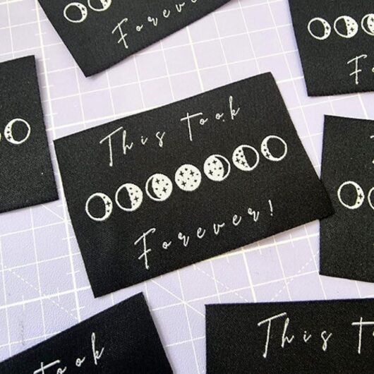 Sew Anonymous This Took Forever Woven Labels