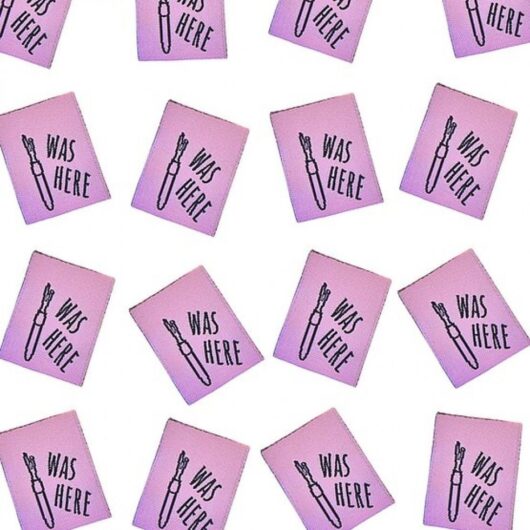Sew Anonymous Was Here Woven Labels