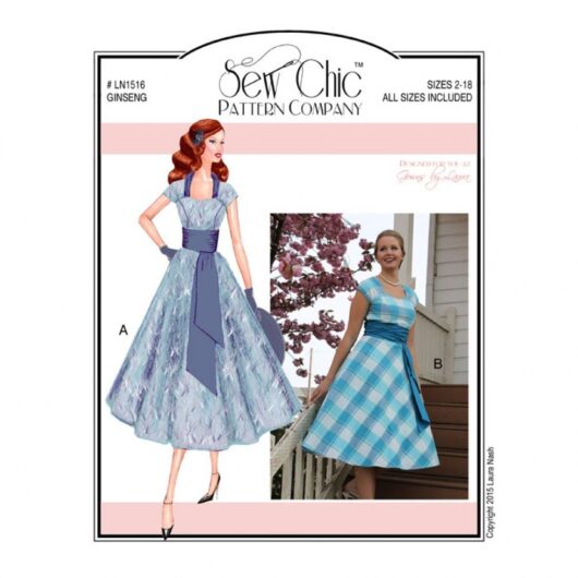Sew Chic Paper Sewing Pattern Ginseng Dress